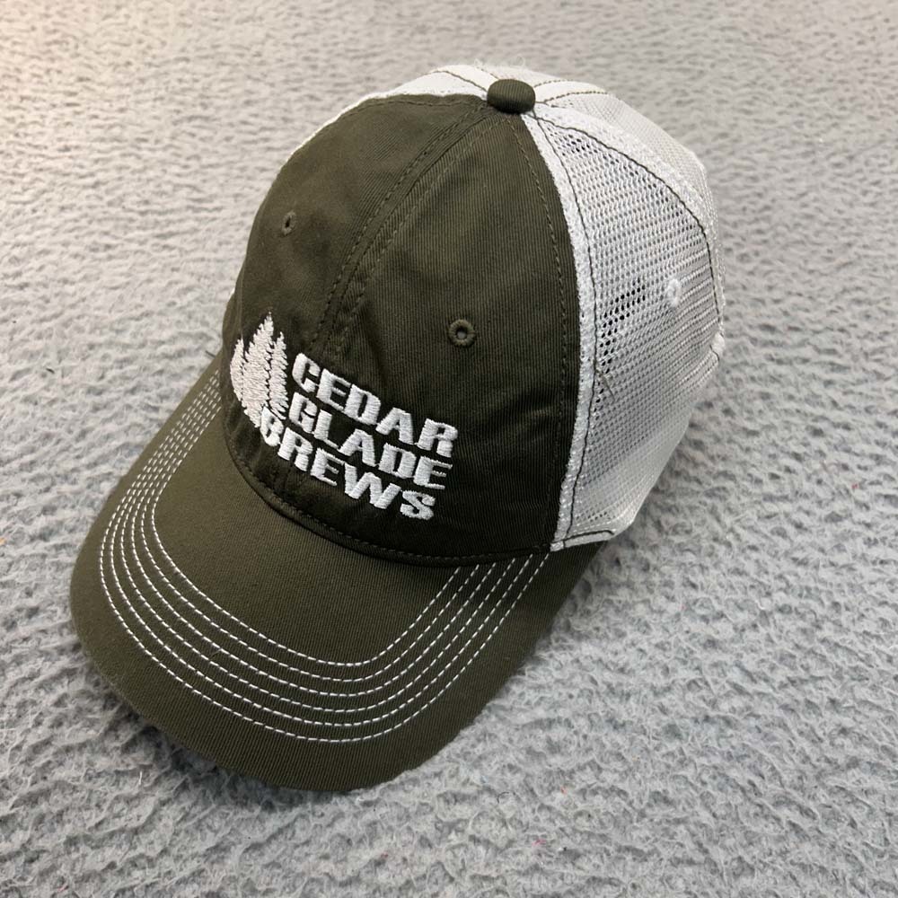 Cedar Glad Brews Hat Men Baseball Cap One Size Dist Rict Murfreesboro TN Beer